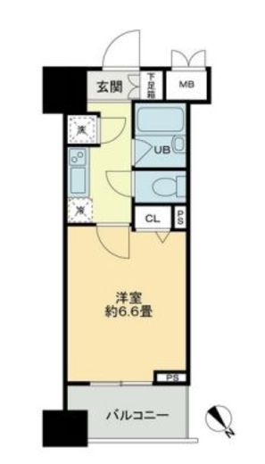 クロスレジデンス蒲田 606 間取り図