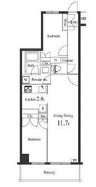 プライマル小石川 502 間取り図