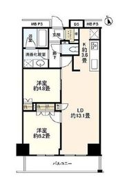 ザ・パークハウス新宿タワー 13階 間取り図
