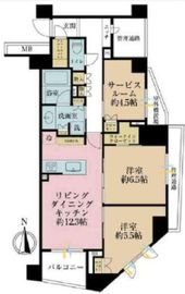 オープンレジデンシア大井町 1階 間取り図