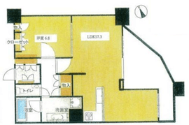 中目黒アトラスタワー 37階 間取り図