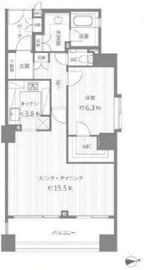 タワーテラス目黒青葉台 6階 間取り図