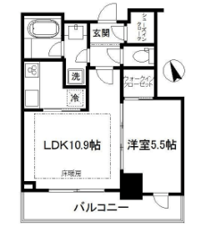 パークタワー池袋イーストプレイス 6階 間取り図