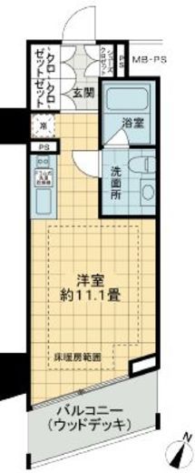 セルフィスタ渋谷 2階 間取り図
