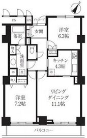 ベイコート芝浦 174 間取り図