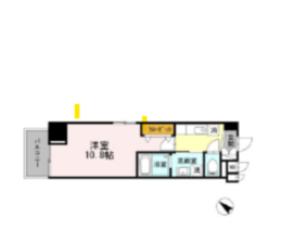 アヴェニール渋谷本町 401 間取り図