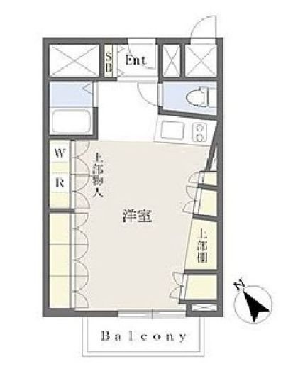 パークサイド六本木 4階 間取り図