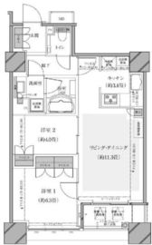 ザ・湾岸タワーレックスガーデン 12階 間取り図