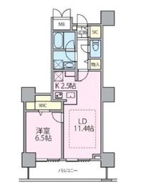 ロイヤルパークスタワー南千住 1314 間取り図