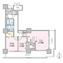 ロイヤルパークスタワー南千住 2410 間取り図