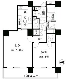 リバーポイントタワー 1310 間取り図