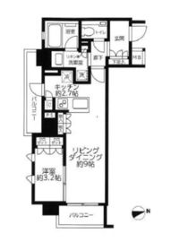 ブラントン神楽坂 3階 間取り図