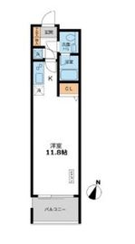 カッシア目黒 602 間取り図