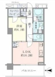 ブリリアタワー大崎 7階 間取り図