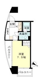 セイラン水天宮前 604 間取り図