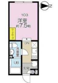 ラピス下目黒 103 間取り図