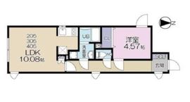 ラピス下目黒 205 間取り図