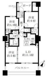 ブリリア有明スカイタワー 15階 間取り図