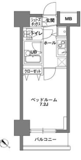 KDX岩本町レジデンス 802 間取り図