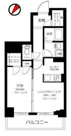 コアーズ勝どき 3階 間取り図