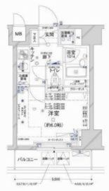 コンシェリア新橋 6階 間取り図