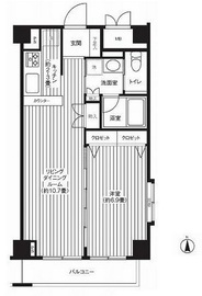 グランハイツ東新宿 406 間取り図