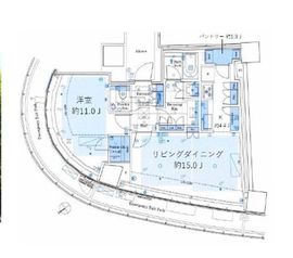 パークコート青山ザ・タワー 8階 間取り図