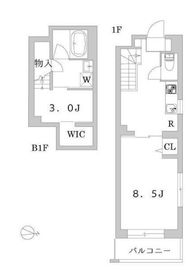 グランデュオ三軒茶屋4 209 間取り図