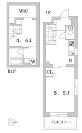 グランデュオ三軒茶屋4 206 間取り図