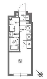 CARITAS不動前 203 間取り図