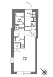 CARITAS不動前 201 間取り図