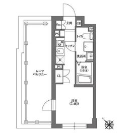 CARITAS不動前 401 間取り図