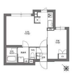 CARITAS不動前 205 間取り図