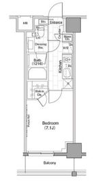 ザ・パークハビオ早稲田 204 間取り図