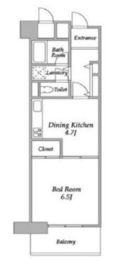 プラザ勝どき 910 間取り図