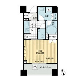 ブランズ六本木 2階 間取り図