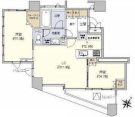 D'グランセ白金 2階 間取り図