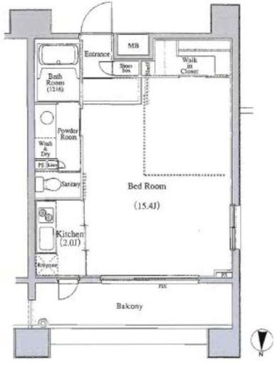 レジディア錦糸町 1001 間取り図