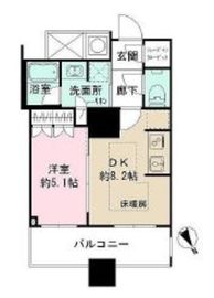ザ・パークハウス西新宿タワー60 28階 間取り図