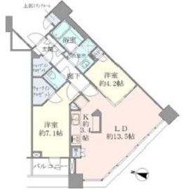 ブリリアタワーズ目黒 25階 間取り図