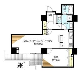 六本木ファーストプラザ 10階 間取り図