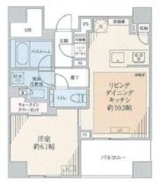 アトラス白金高輪 4階 間取り図