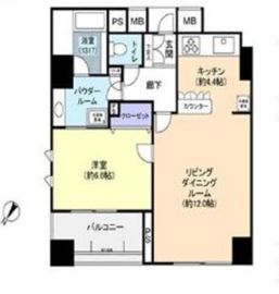 エルステージ月島アトラージュ 5階 間取り図
