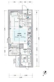 フィーノ渋谷 2階 間取り図