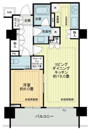 ザ・パークハウス麻布外苑西通り 2階 間取り図