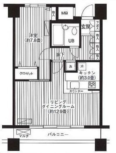 LOOP-M 1205 間取り図