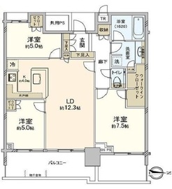 ベイズタワー＆ガーデン 13階 間取り図