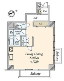 パークノヴァ神宮前 6階 間取り図