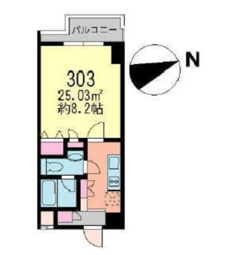 ラフィーヌ駒場クラシック 303 間取り図
