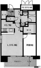 フォンテーヌ芝浦 510 間取り図